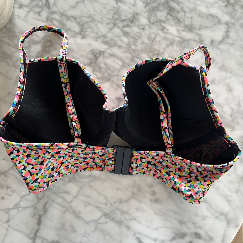 Colorful Patterned Bikini Top - Picture 2 of 5